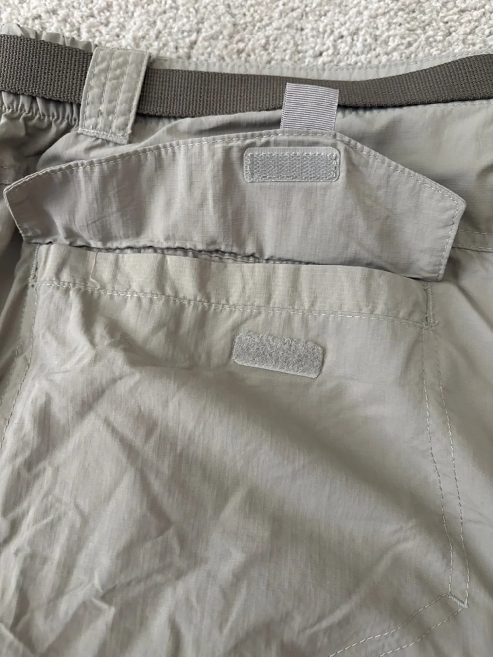 Men's Tan Cargo Shorts with Utility Belt - Picture 10 of 10
